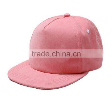 High Quality Blank Flat Brim 5 Panel Snapback Cap/Hat