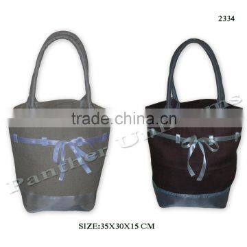 Jute Gift Tote Bag With Padded Rope Handle