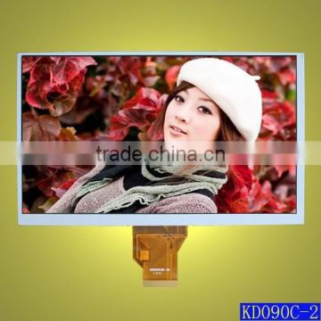 9.0 inch TFT LCD panel,WVGA 800*480 pixels,24 bit RGB interface,16:9 in landscape,Stock for sale and never end of supply