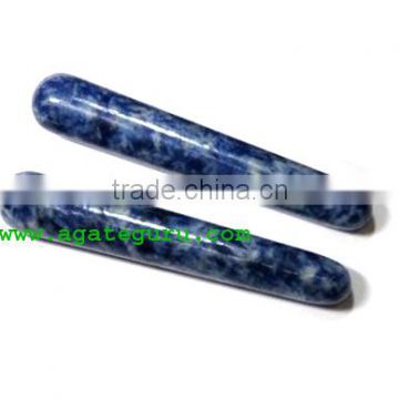 Sodalite 16 Facet Massage Wands : Wholesale Gemstone Healing Massage Wands