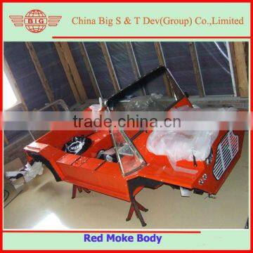 original red painted mini moke car body shell for sale