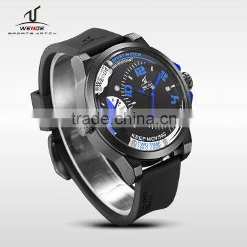 2016 Faishion Lcd Display Silicone Band Quantz Watch Man Watch Sport Watch