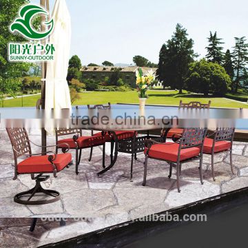 Trade assurance outdoor latest design cast aluminum outdoor furniture