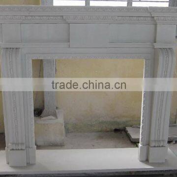 Natural stone fireplace marble fireplace