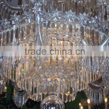 530-10 English Regency Style 15-Light Crystal Chandelier photo-3