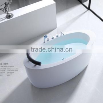 Top sale Seasummer brand Acrylic free standing bathtubs manufacturer with mix valve shower