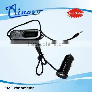 hot selling LCD display car mp3 fm transmitter with phone,high quality fm transmitter for laptop