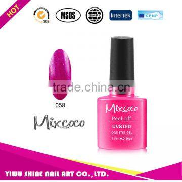 2016 Mixcoco uv gel the most popular soak off uv led China one step gel polish