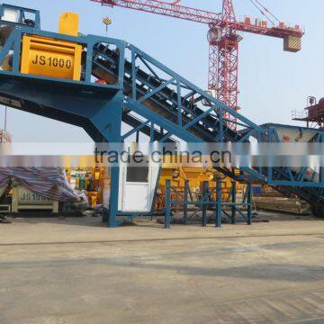 YHZS50 mobile concrete batching plant