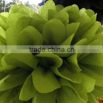 Moss green 8/10/14" Tissue Paper Pom Poms Wedding Party Flower Ball Decoration