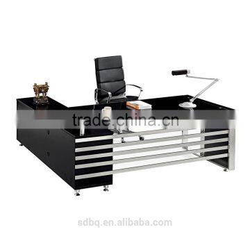 PT-D061 Glass top support office desk table factory in China