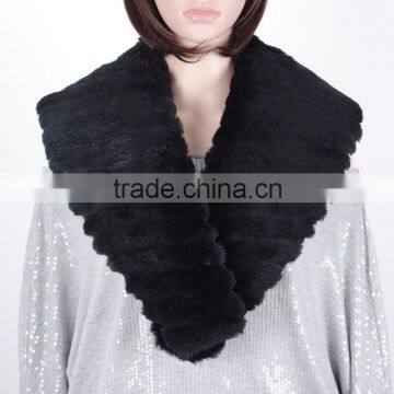 The Lastest Design Fur Scarf Shawl / Rex Rabbit Fur Scarf KZ150136