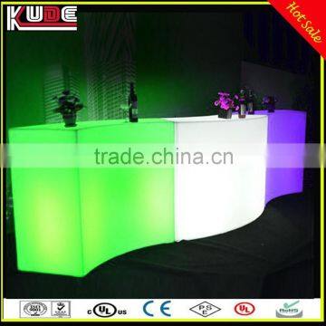 New Stylish LED Curved Bars LED Colours Changing Light Bar Furniture/Modern LED Bar Counter For Culb