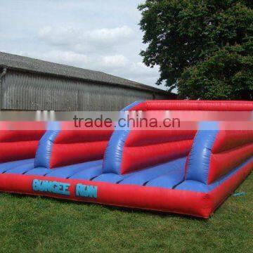 2012hot sale inflatablethree lanes bungee run