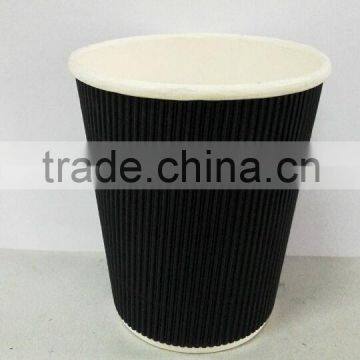 8oz ripple wall cup (black)