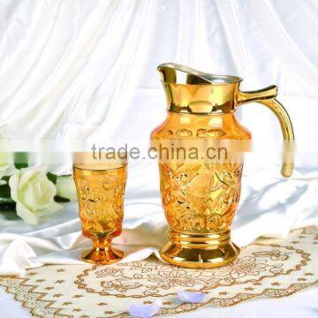 drinking 7pcs juice glass water set jug set