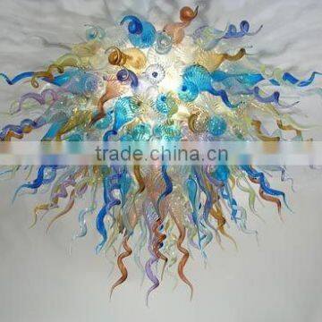 XO hand blown glass art ceiling lamp xo-2011716 and crystal ceiling lamp