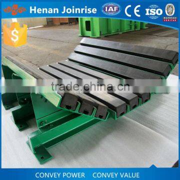 Material loading point, replace impact roller, heavy duty composit conveyor impact buffer bed