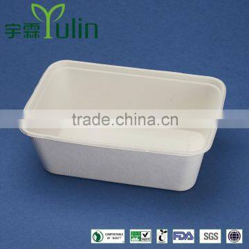 BX-0705 rectangle disposable 100% biodegradable sugarcane box