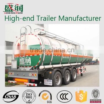 Fuel Tank Trailer, Aluminum Alloy Fuel Tanker Semi Trailer, 3 axle oil tanker trailer 40 m3