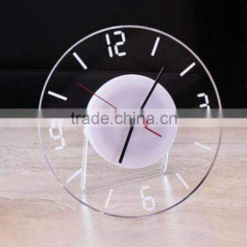 2015 new clear desk clock for girl