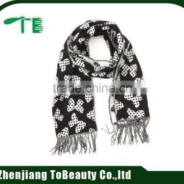 wholesale jacquard Pattern stripped scarf