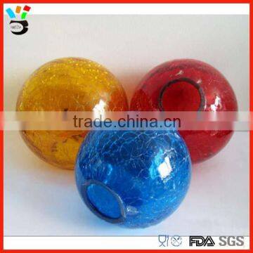 Machinemade Tableware Deisgnable Lighting Decorative Colored Crack Glass Bubble