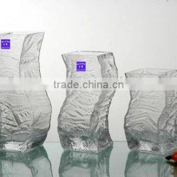 delicate ground glass vase