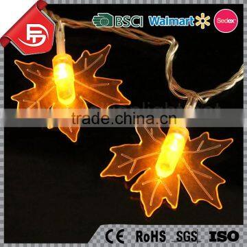 TZFEITIAN IP44 Transformer Warm White Maple Leaf String Light photo-4