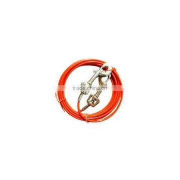 red pvc coated steel wire rope sling