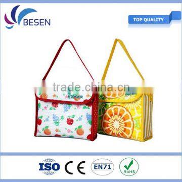 custom polyester non woven cans thermal frozen food lunch insulated cooler bag