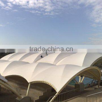 Natatorium Roof PTFE tensile fabric architecture membrane structure Taiwan PK University