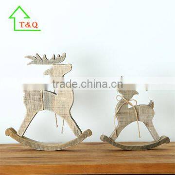 2016 Unique Creative Wooden Christmas Deer Examples of Handicrafts