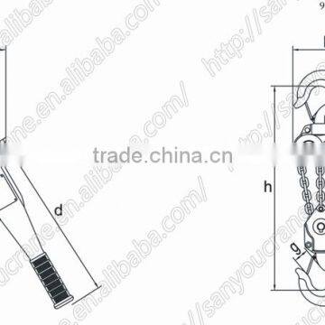 6 Ton VA Series Type for Machine Tool Supplying Machine Construction Mini Lifting Chain Lever Block /hand Chain Block photo-6