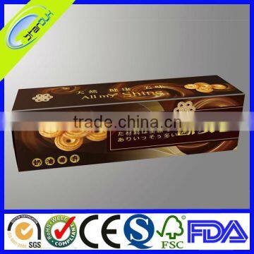 small kraft paper cookie packaging box with custom logo