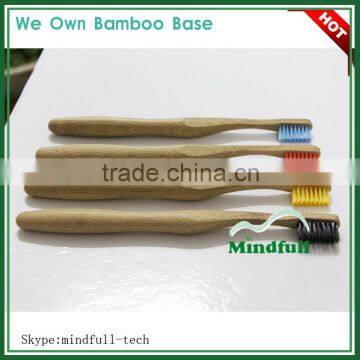 Natural Print Logo Bamboo Thick Handle Best Toothbrush Wholesale