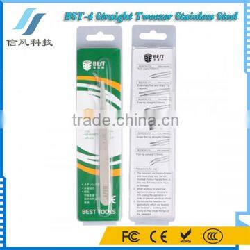BST-4 Highly Precise Fine Point Straight Tweezer Stainless Steel photo-2