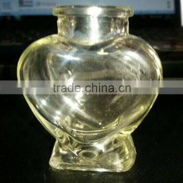 75ml heart shaped glass bottle