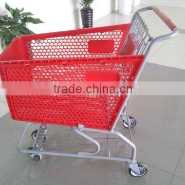 Supermarket Plastic Trolley RH-SMP100,Plastic Grocery Shopping Cart