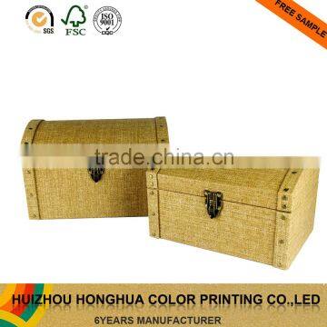 Manufacturers handmade jewelry box linen paper storage box wholesale
