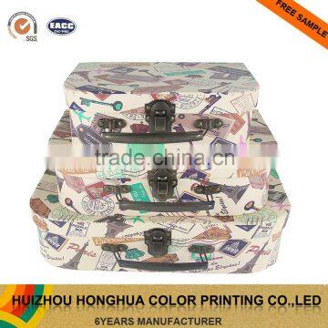 Wholesale Cardboard Suitcase Portable Storage Box Decorative Gift Cardboard Box Mail Box Design
