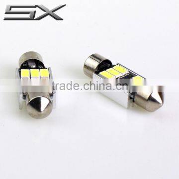 factory supply high quality c5w 39mm 5630 6smd canbus white 12v led motorcycle/car door light