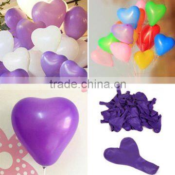 Latex heart balloons for love party