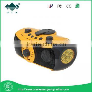 Multi Music Player Flashlight With Usb Charge SD Card Input for Camping