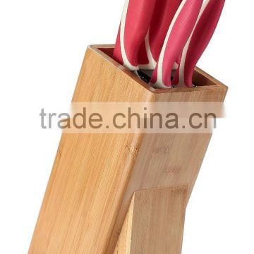 5PCS knife set -Stainless steel Non-stick coating with wooden basement