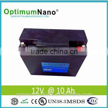 UN 38.3 12v 10ah lifepo4 battery for fishing equipment