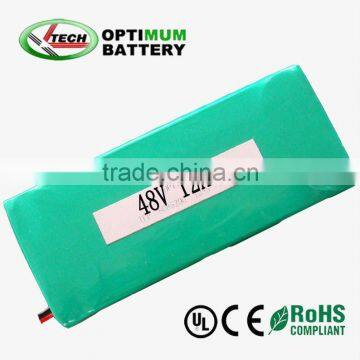 long cycle life lifepo4 battery pack 48v 12ah