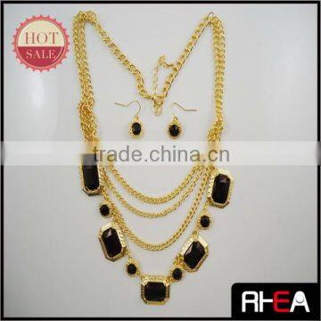 2014 wholesale Fashion New Trend Metal Necklace Jewelry set