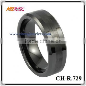 Wholesale Fashion Comfort fit zirconia ceramic ring