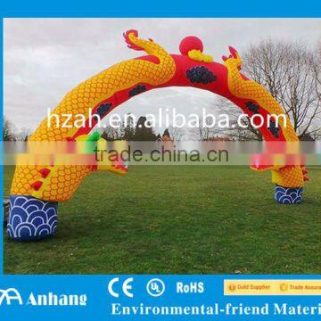 2016 Newest Inflatable Both Dragon Head Arch